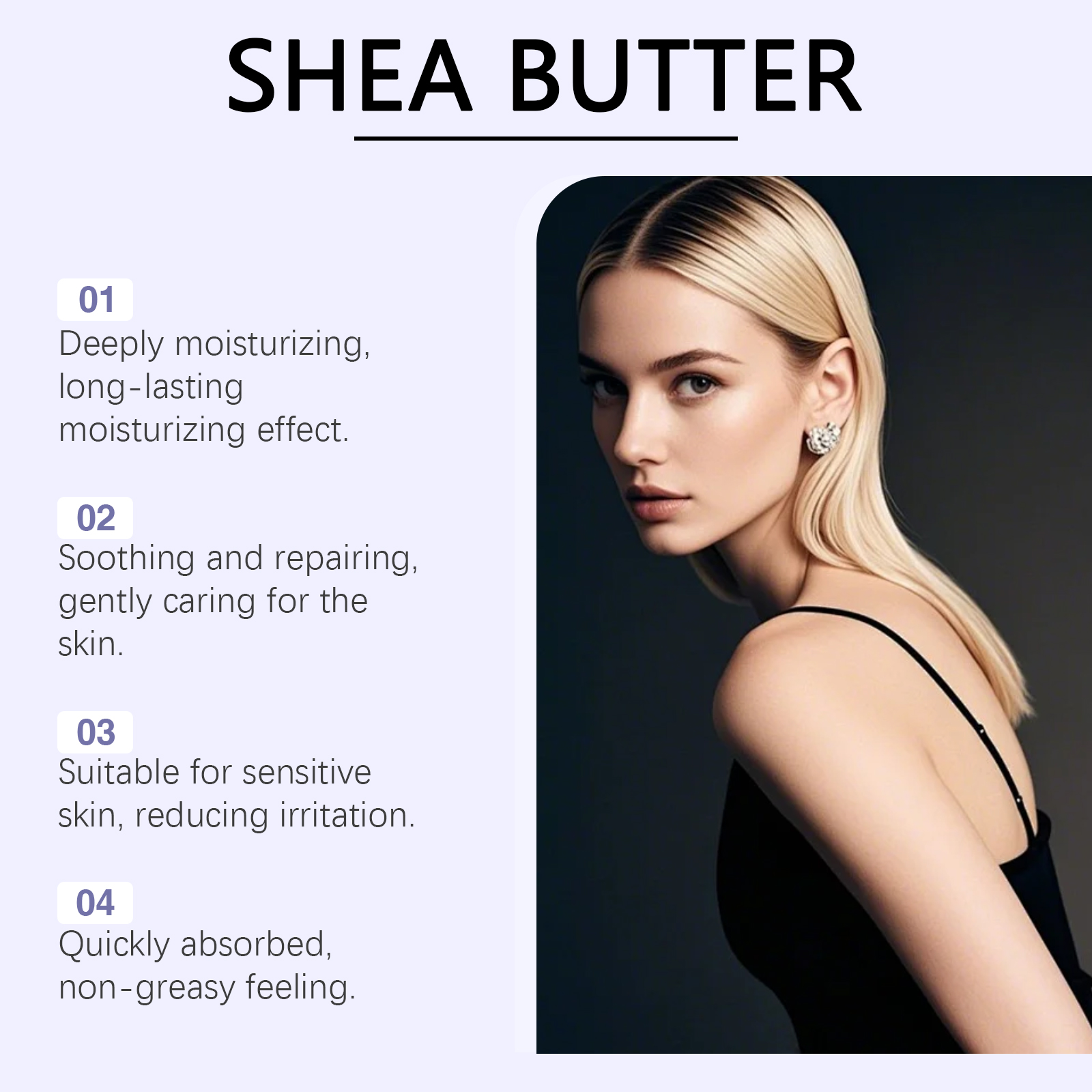 Shea Butter Moisturizing Cream Mild Nourishing Hydrating Soft Refreshing Daily Skin Care Protect Facial Skin