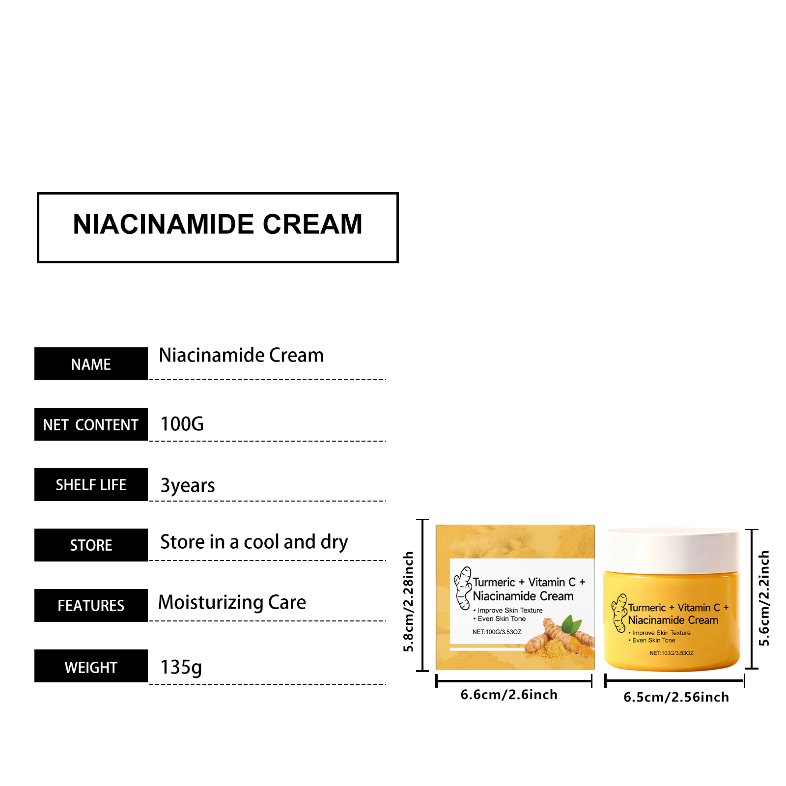 Nicotinamide Skin Cream Delicate Soft Bright Hydrating Moisturizing Nonsticky Facial Daily Care Lotion