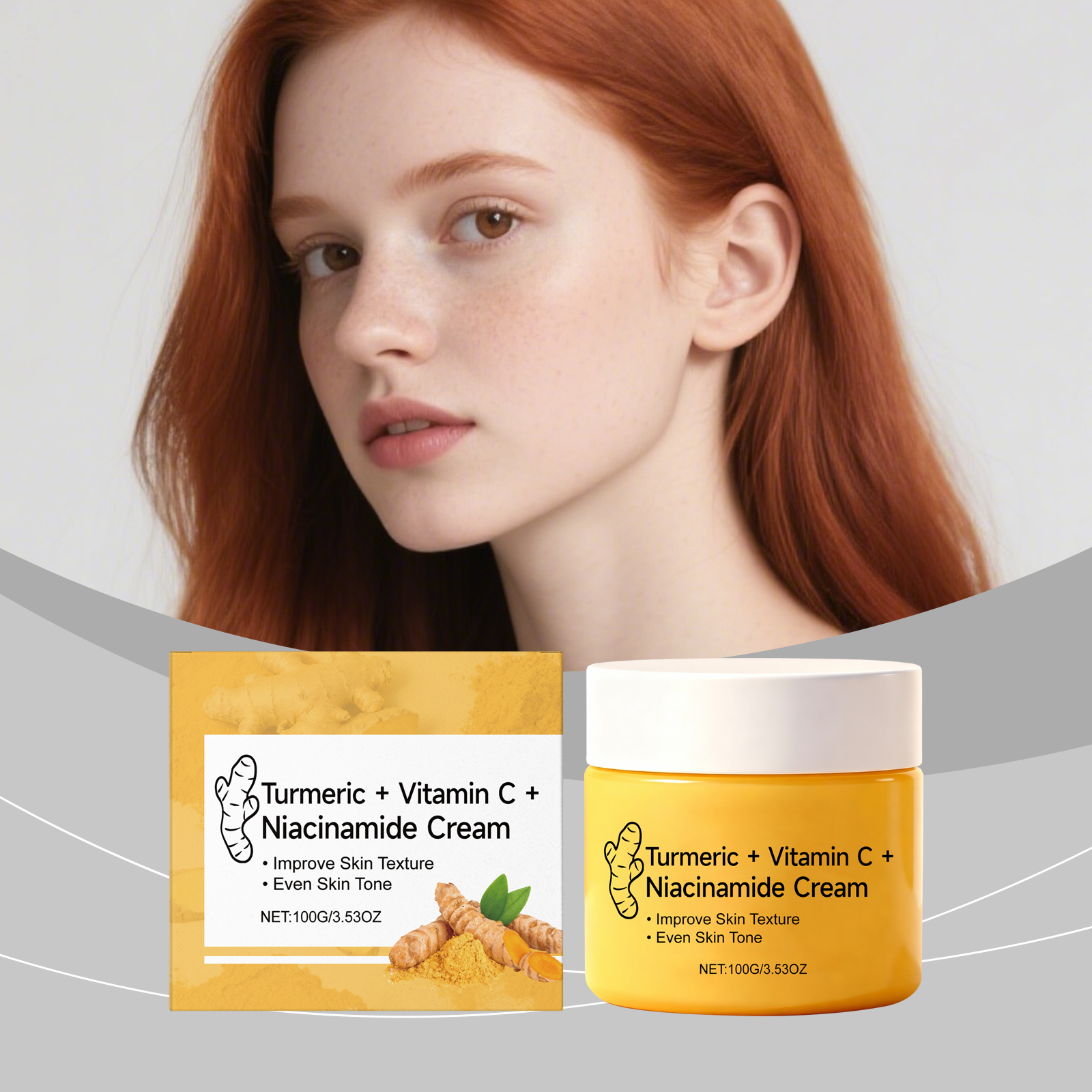Nicotinamide Skin Cream Delicate Soft Bright Hydrating Moisturizing Nonsticky Facial Daily Care Lotion