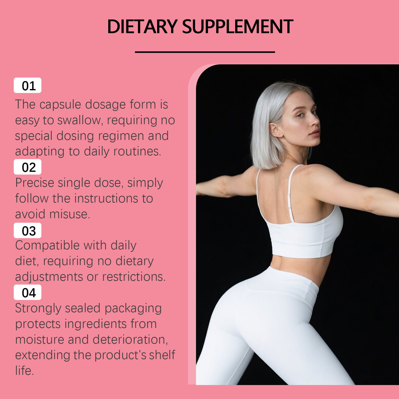 Women Probiotic Capsules Daily Gentle Care Boost Vitality Slim Figure Multi Nutritional Ingredients Oral Internal Conditioning
