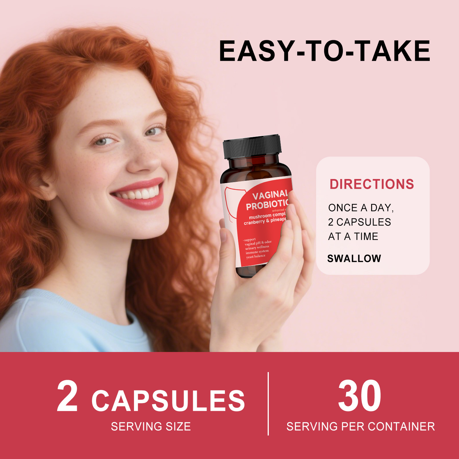 Women Probiotic Capsules Daily Gentle Care Boost Vitality Slim Figure Multi Nutritional Ingredients Oral Internal Conditioning