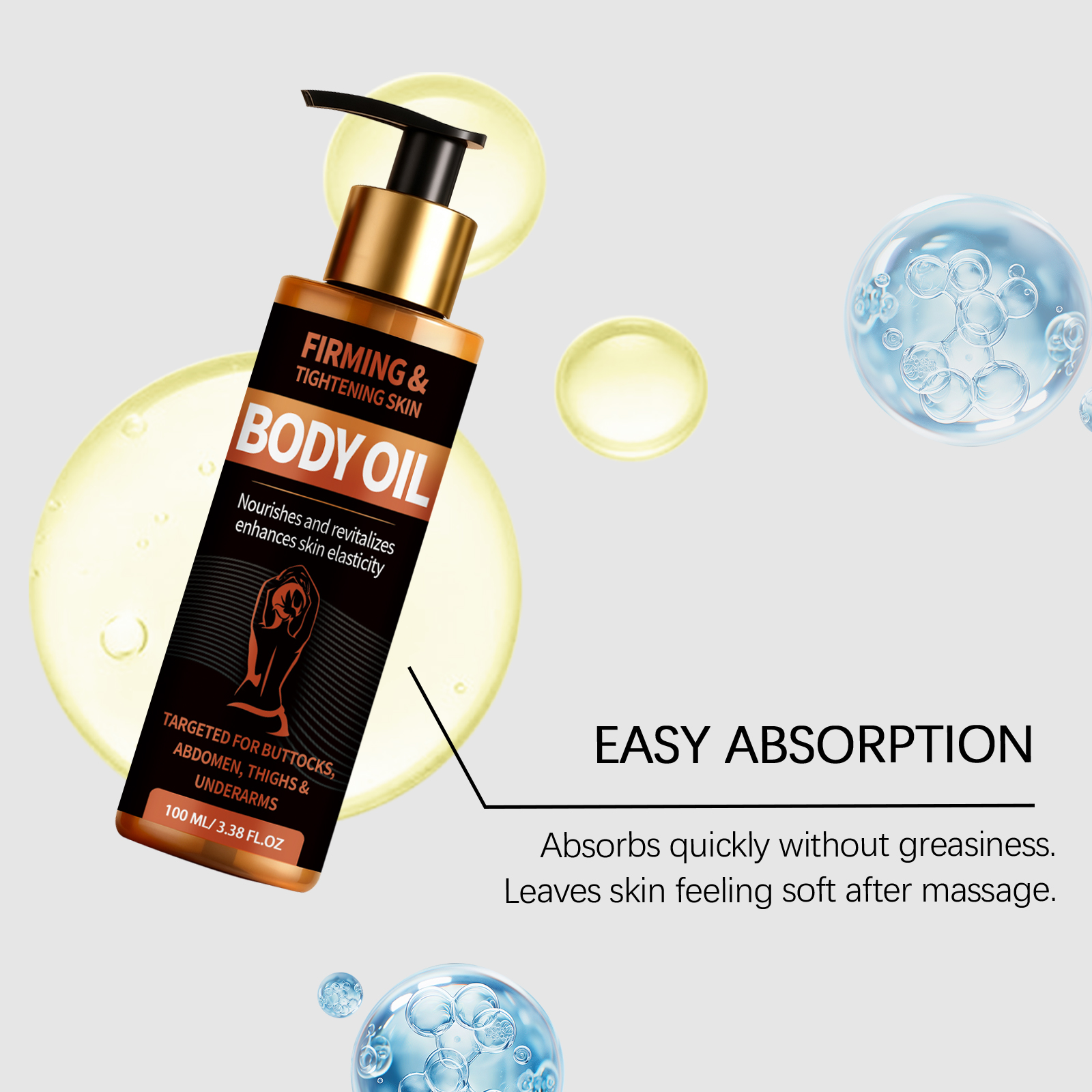 Body Essence Oil Light Texture Moisturizing Soft Nourishing Comfort Daily Skin Whole Body Care