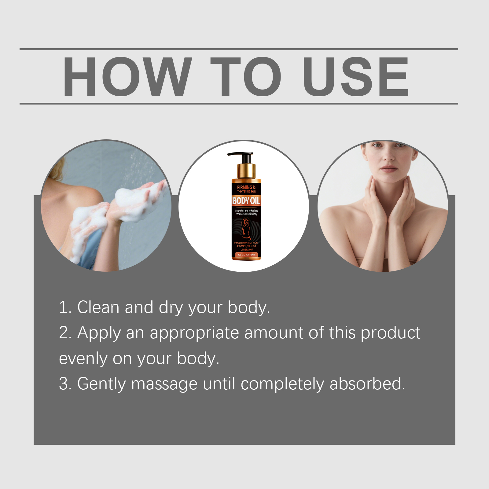 Body Essence Oil Light Texture Moisturizing Soft Nourishing Comfort Daily Skin Whole Body Care