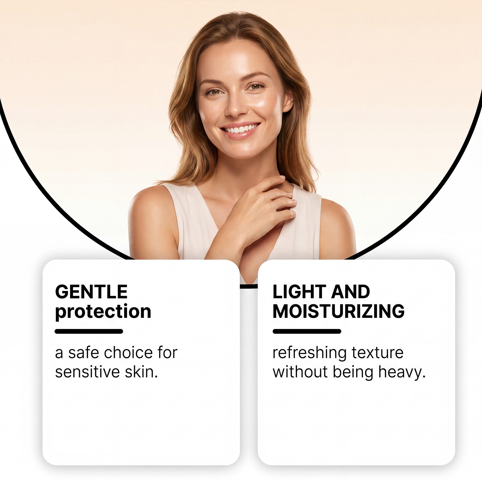 Moisturizing Protection Cream Summer Outdoor Light Coverage Soft Skin Mild Ingredients Glossy Nourishing Face