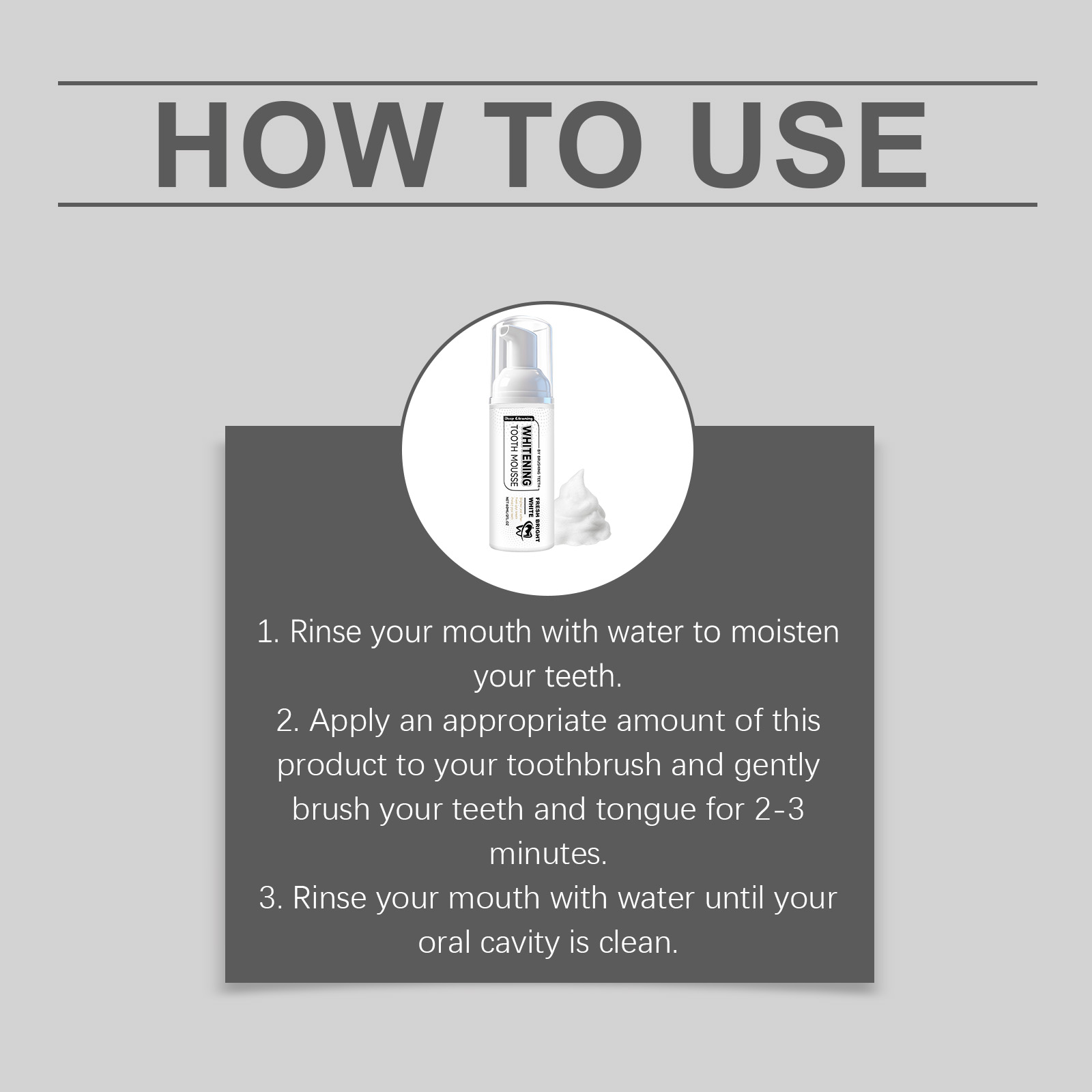 Fresh Toothpaste Mousse Gentle Daily Cleansing Teeth Care Convenient Press Type Dental Cleansing Foam