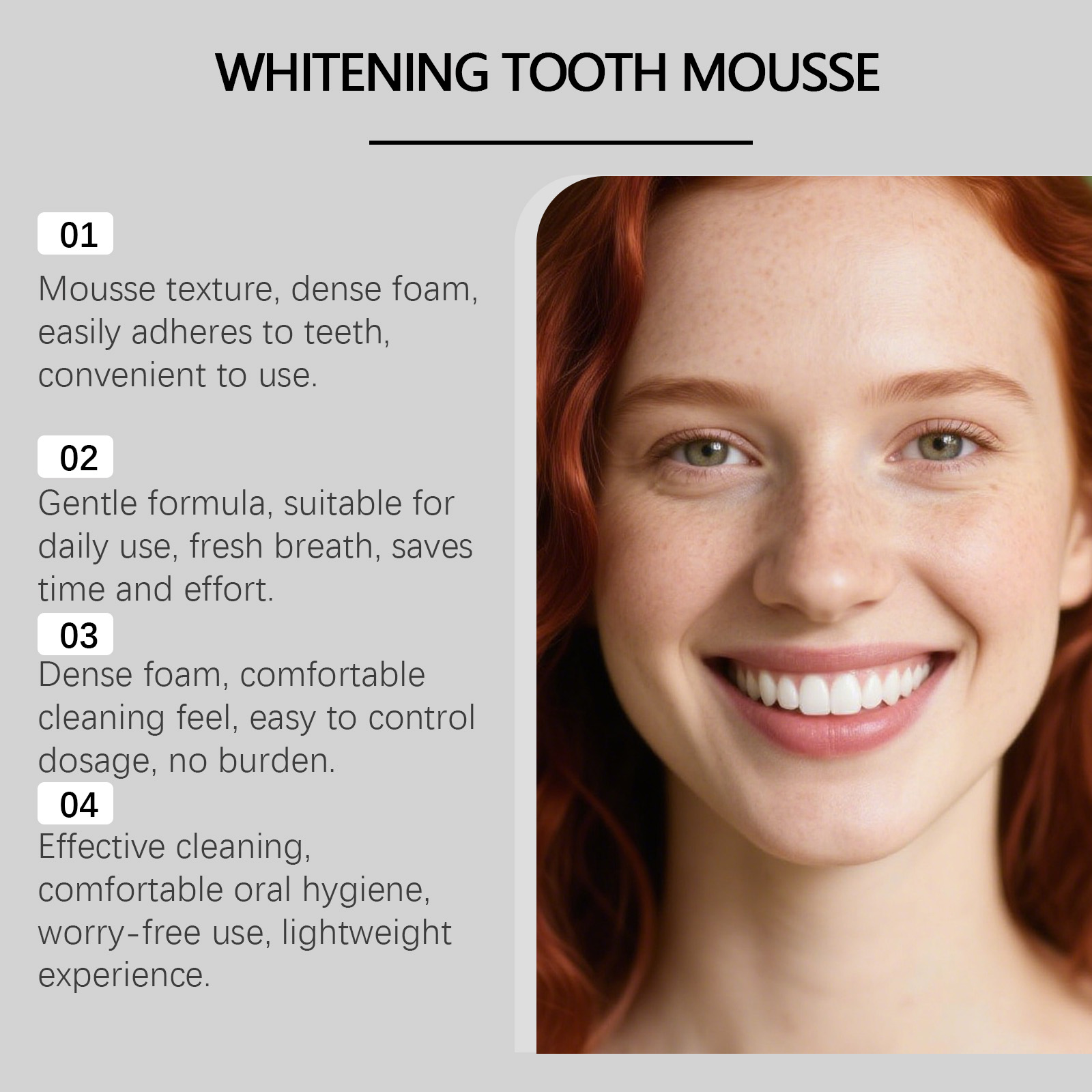 Fresh Toothpaste Mousse Gentle Daily Cleansing Teeth Care Convenient Press Type Dental Cleansing Foam