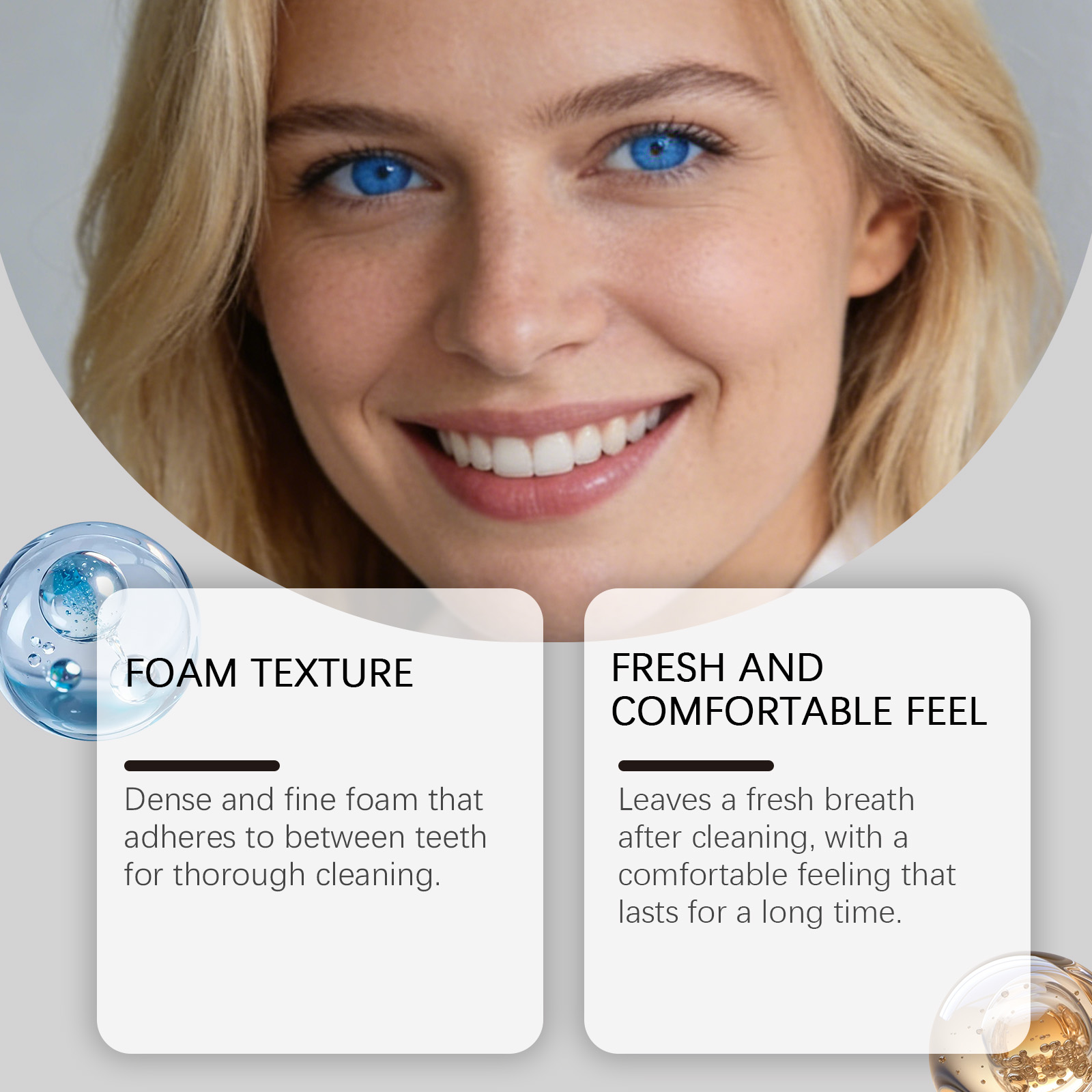Fresh Toothpaste Mousse Gentle Daily Cleansing Teeth Care Convenient Press Type Dental Cleansing Foam