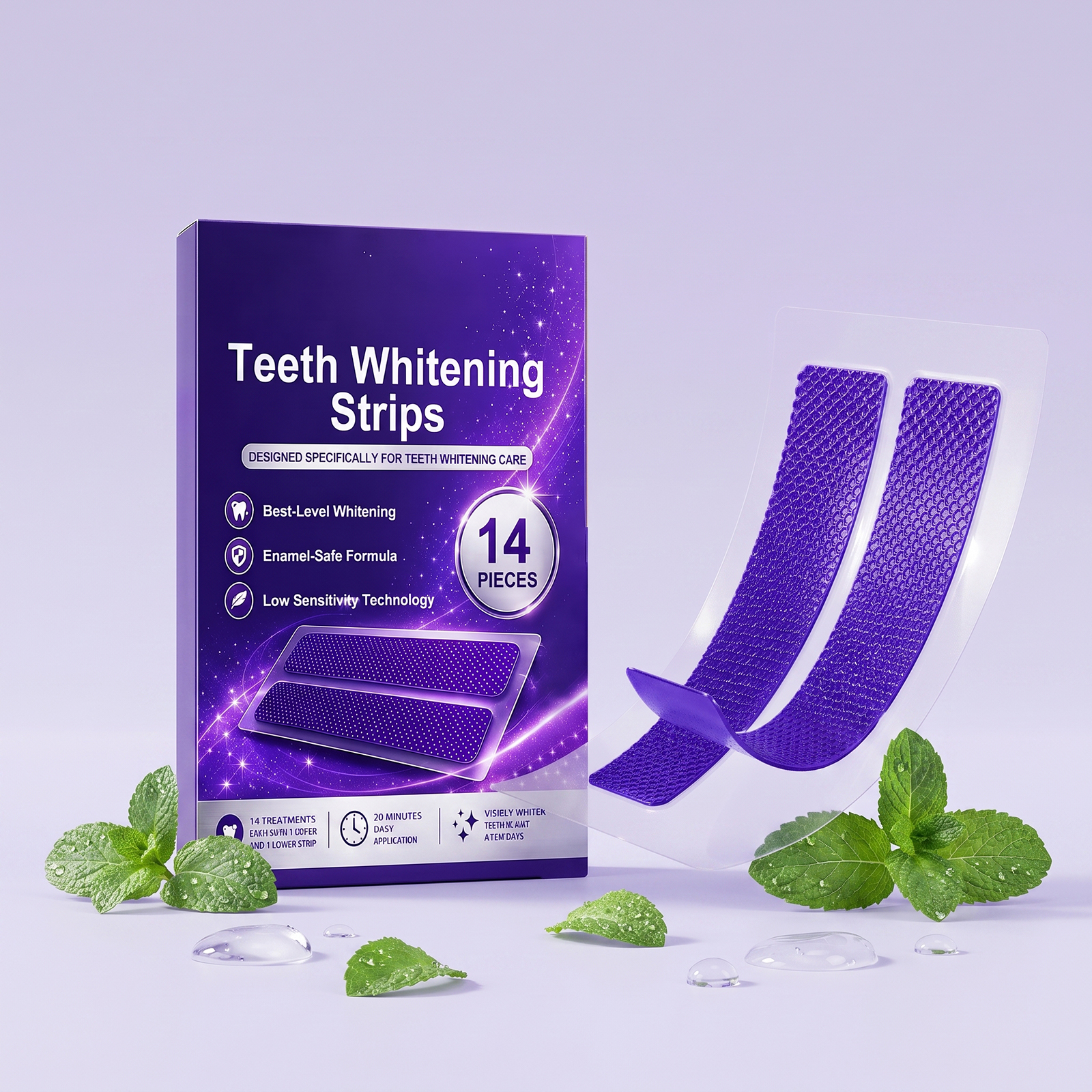 Tooth Care Strips Mild Clean Tooth Surface Protect Oral Cavity Fresh Confident Smile Convenient Care Patch