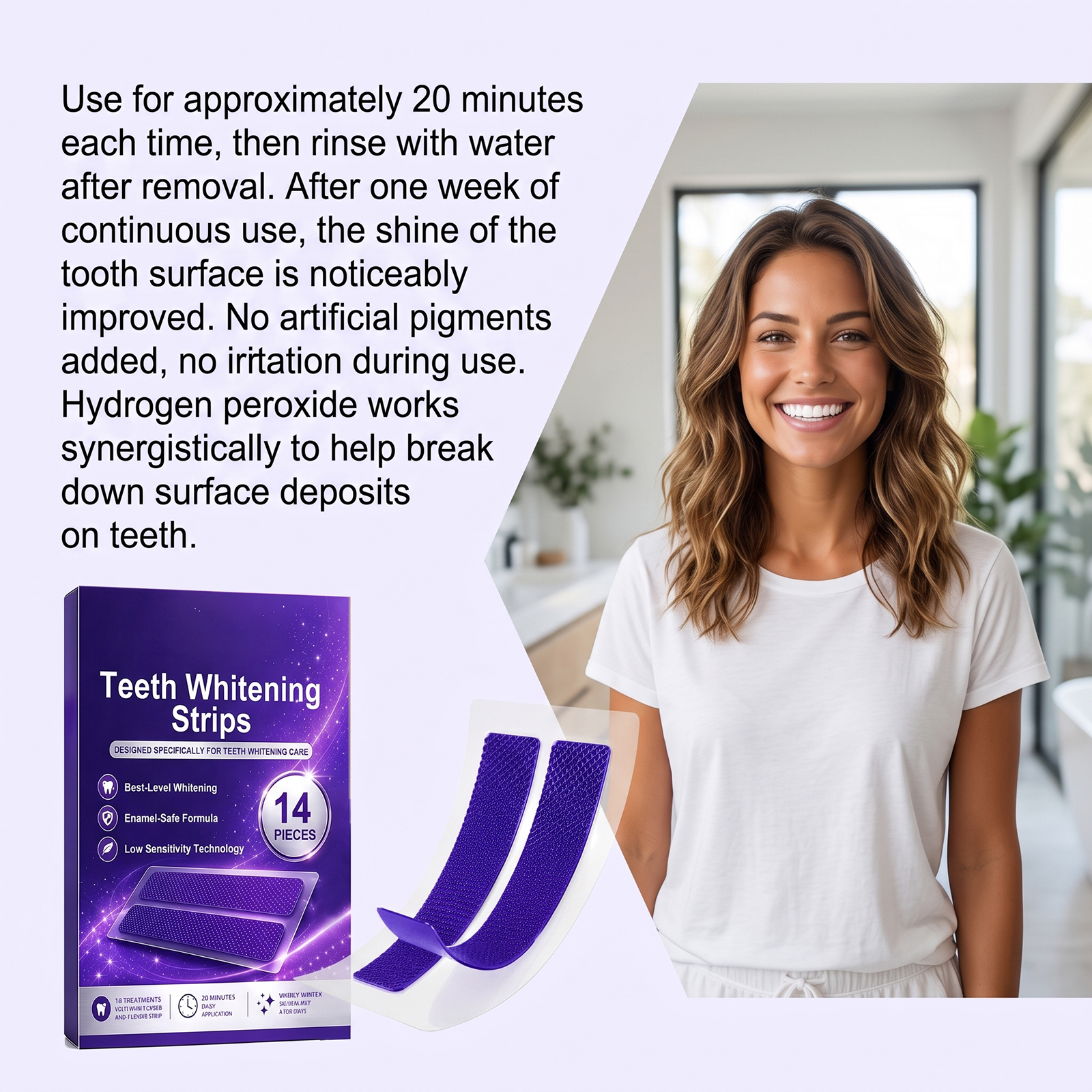 Tooth Care Strips Mild Clean Tooth Surface Protect Oral Cavity Fresh Confident Smile Convenient Care Patch