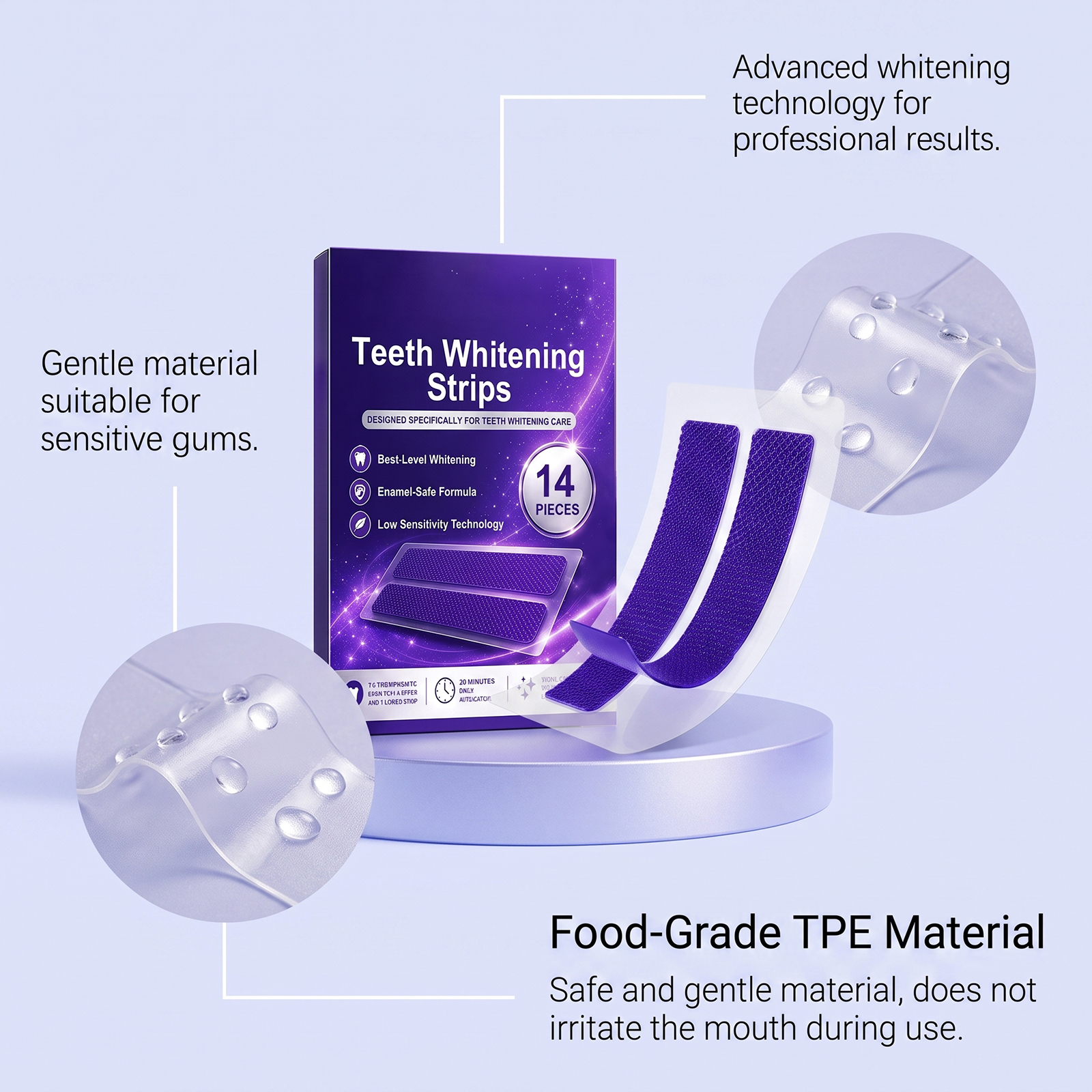 Tooth Care Strips Mild Clean Tooth Surface Protect Oral Cavity Fresh Confident Smile Convenient Care Patch
