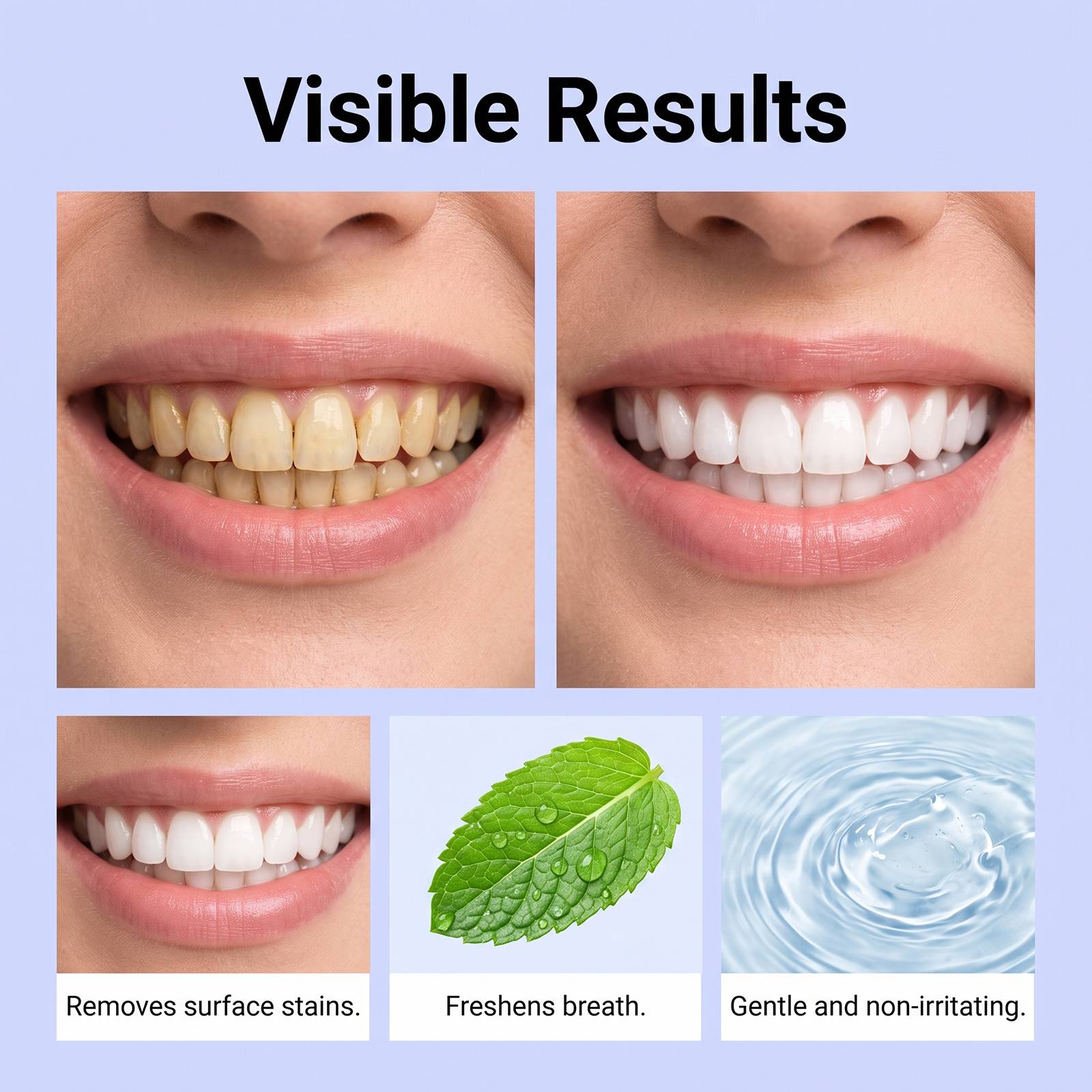 Tooth Care Strips Mild Clean Tooth Surface Protect Oral Cavity Fresh Confident Smile Convenient Care Patch