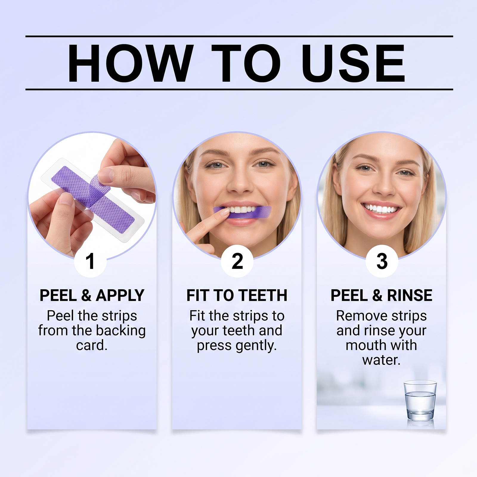 Tooth Care Strips Mild Clean Tooth Surface Protect Oral Cavity Fresh Confident Smile Convenient Care Patch