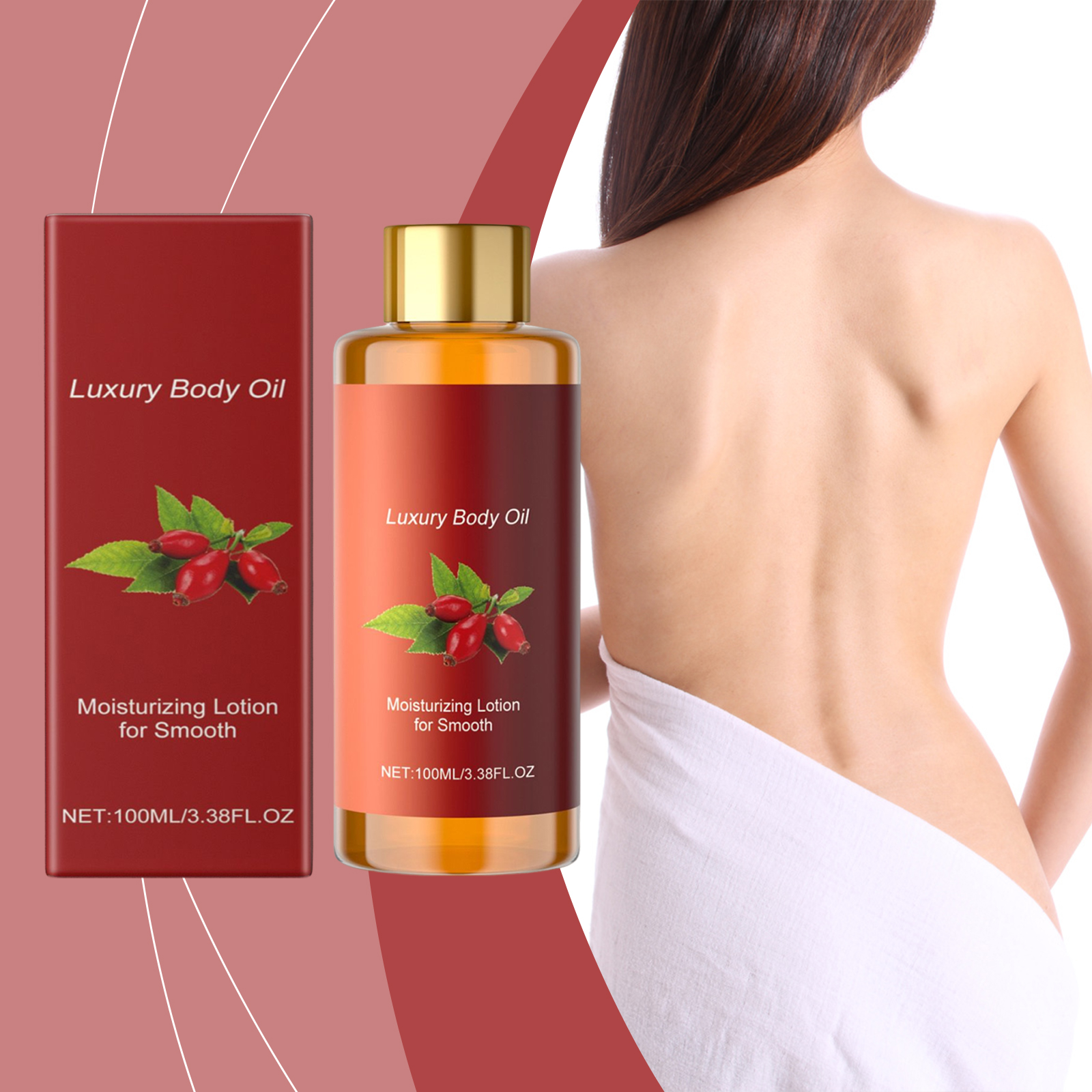Moisturizing Body Nourishing Oil Gentle Mild Care Whole Skin Hydrating Smooth Refreshing Delicate Body Nourishment