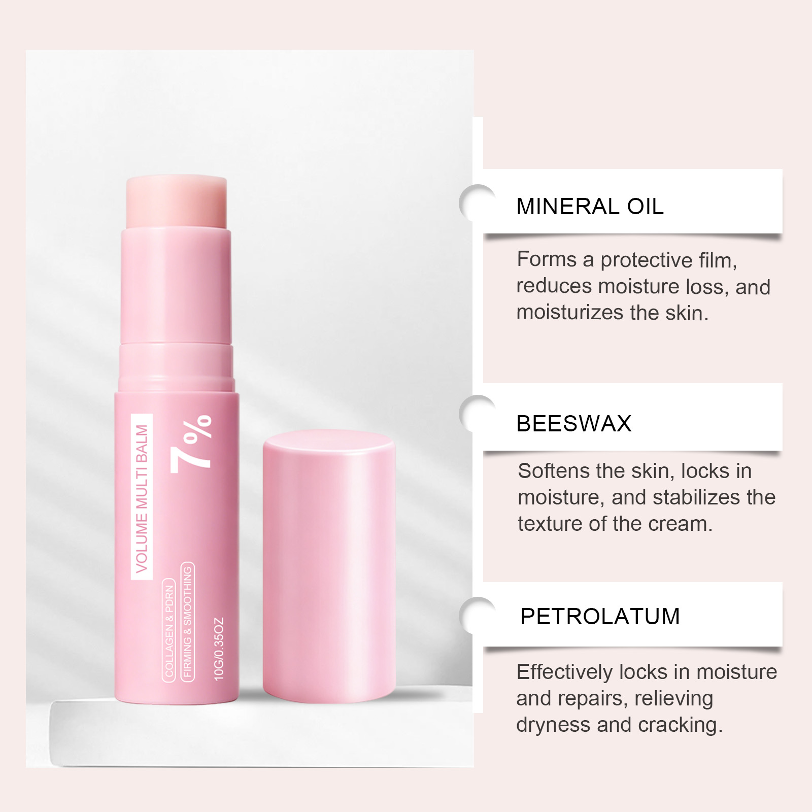 Pink Light Moisturizing Stick Gentle Hydrating For Face Lips Eye Area Dry Skin Local Skincare Care