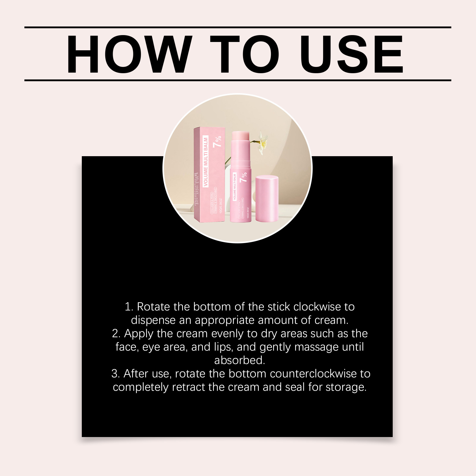 Pink Light Moisturizing Stick Gentle Hydrating For Face Lips Eye Area Dry Skin Local Skincare Care