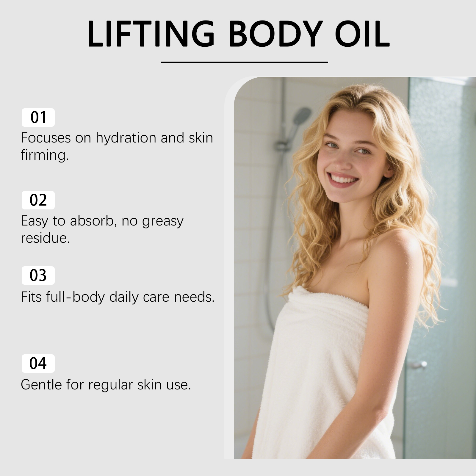 Body Oil Nourishing Soft Hydrating Luminous Lightweight Skin Friendly Quick Absorbing Daily Skin Care For Body
