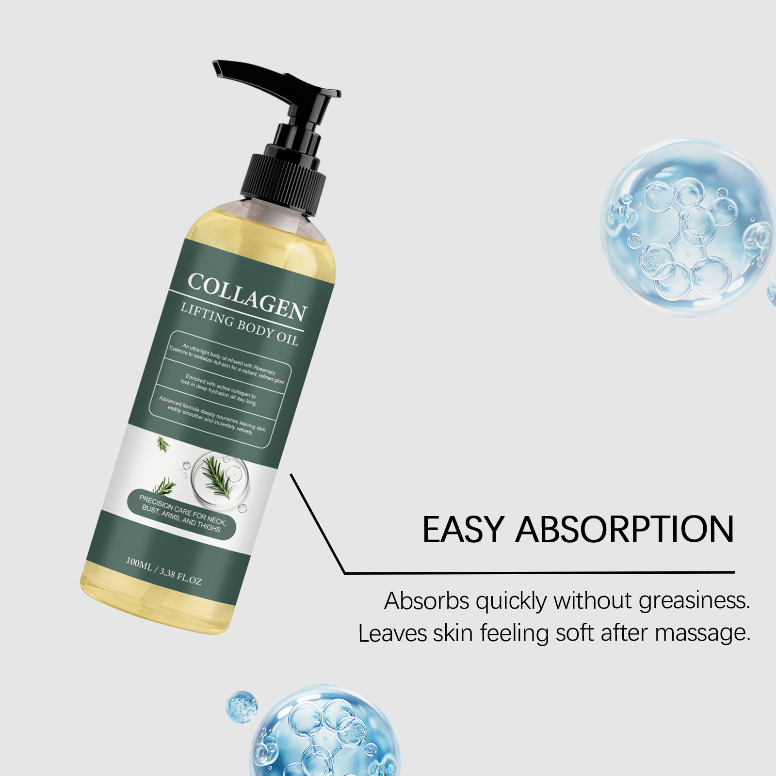 Body Oil Nourishing Soft Hydrating Luminous Lightweight Skin Friendly Quick Absorbing Daily Skin Care For Body