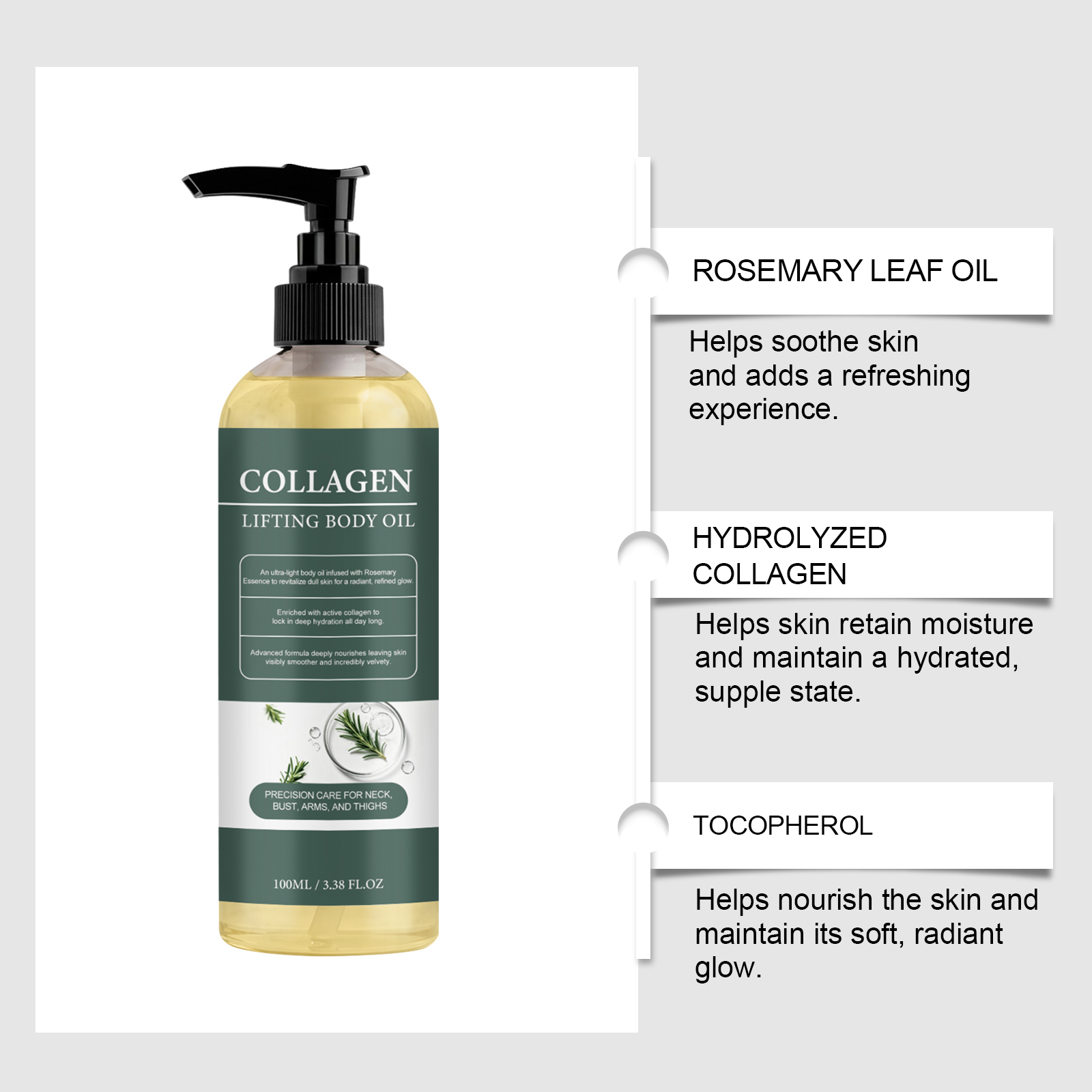 Body Oil Nourishing Soft Hydrating Luminous Lightweight Skin Friendly Quick Absorbing Daily Skin Care For Body