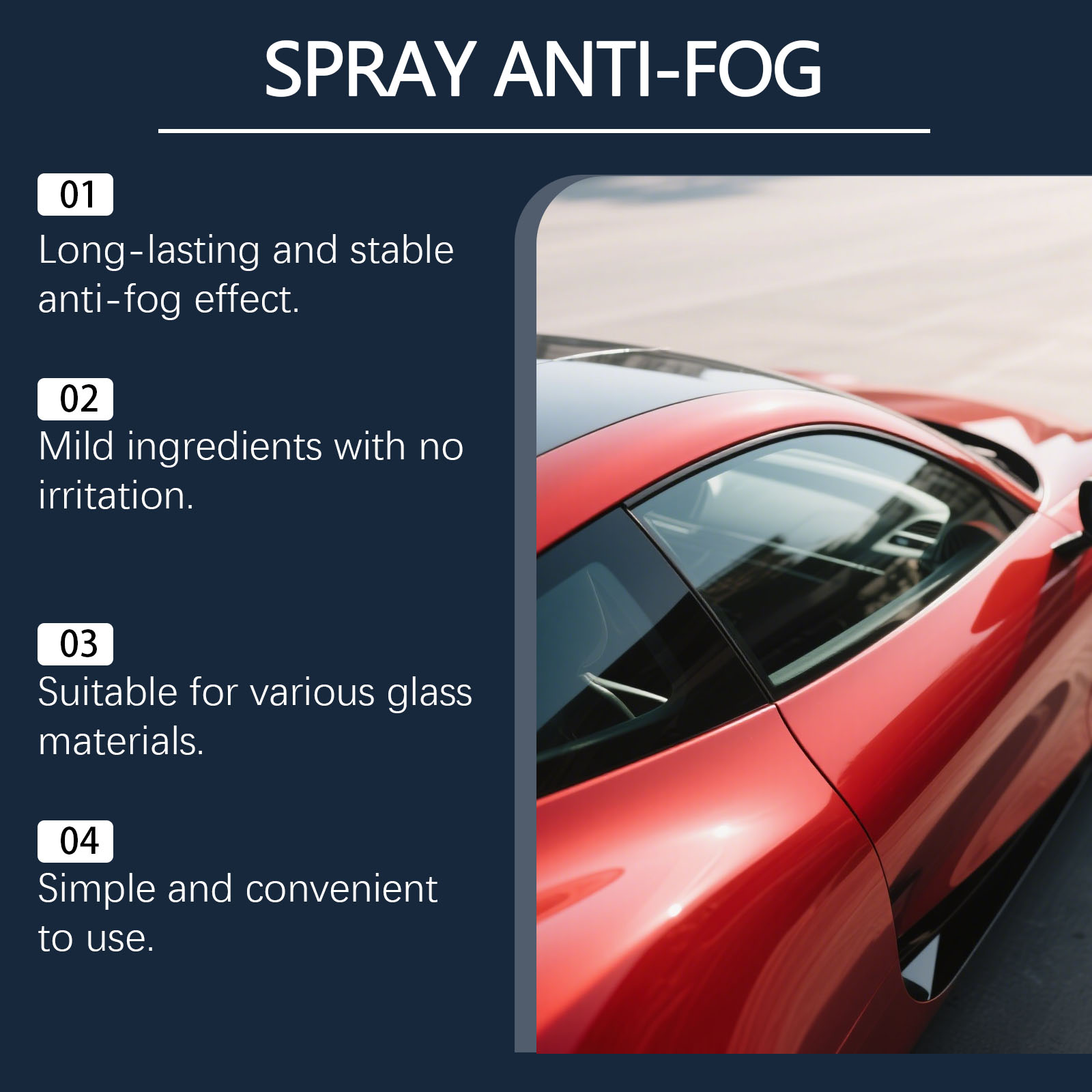 Car Anti Fog Spray Clear Windows In Rainy Days Windshield Rearview Mirror Water