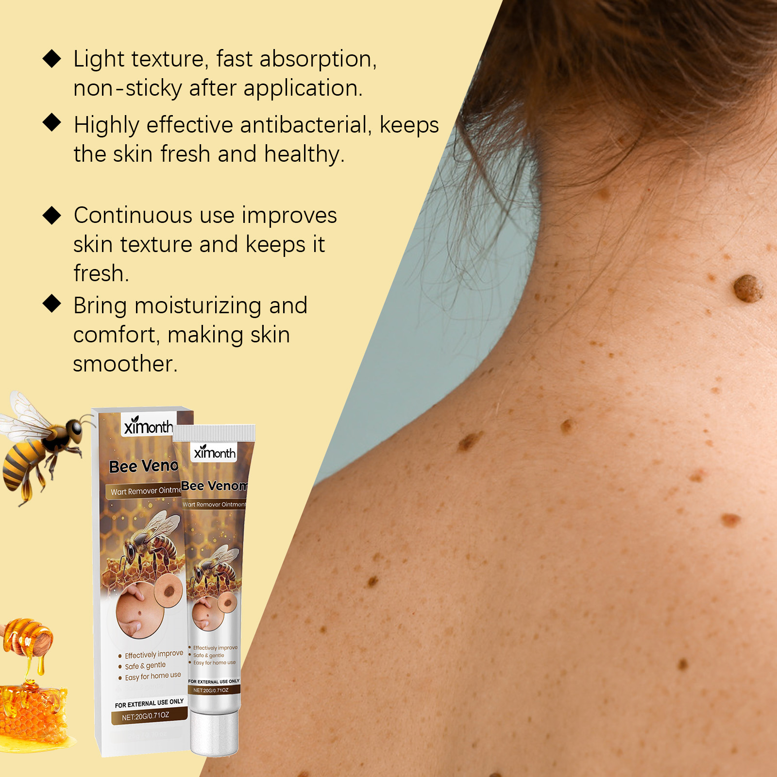 Bee Venom Keyou Ointment Mild Cleansing Smooth Moisturizing Bee Venom Extract For Body Skin