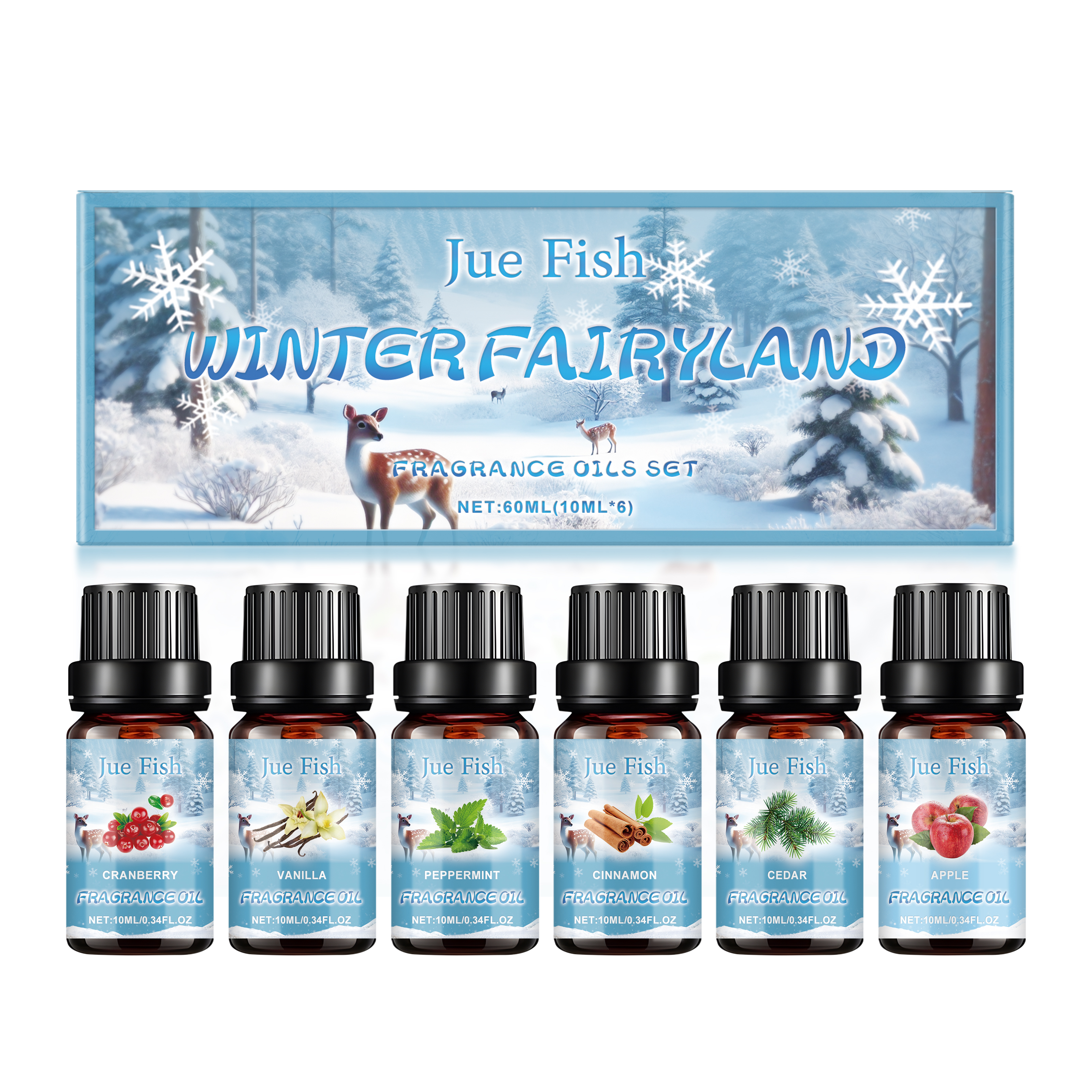 Winter Aroma Oil Set Humidifier Fragrance Essential Oil Freshen Air Warm Indoor Winter Space