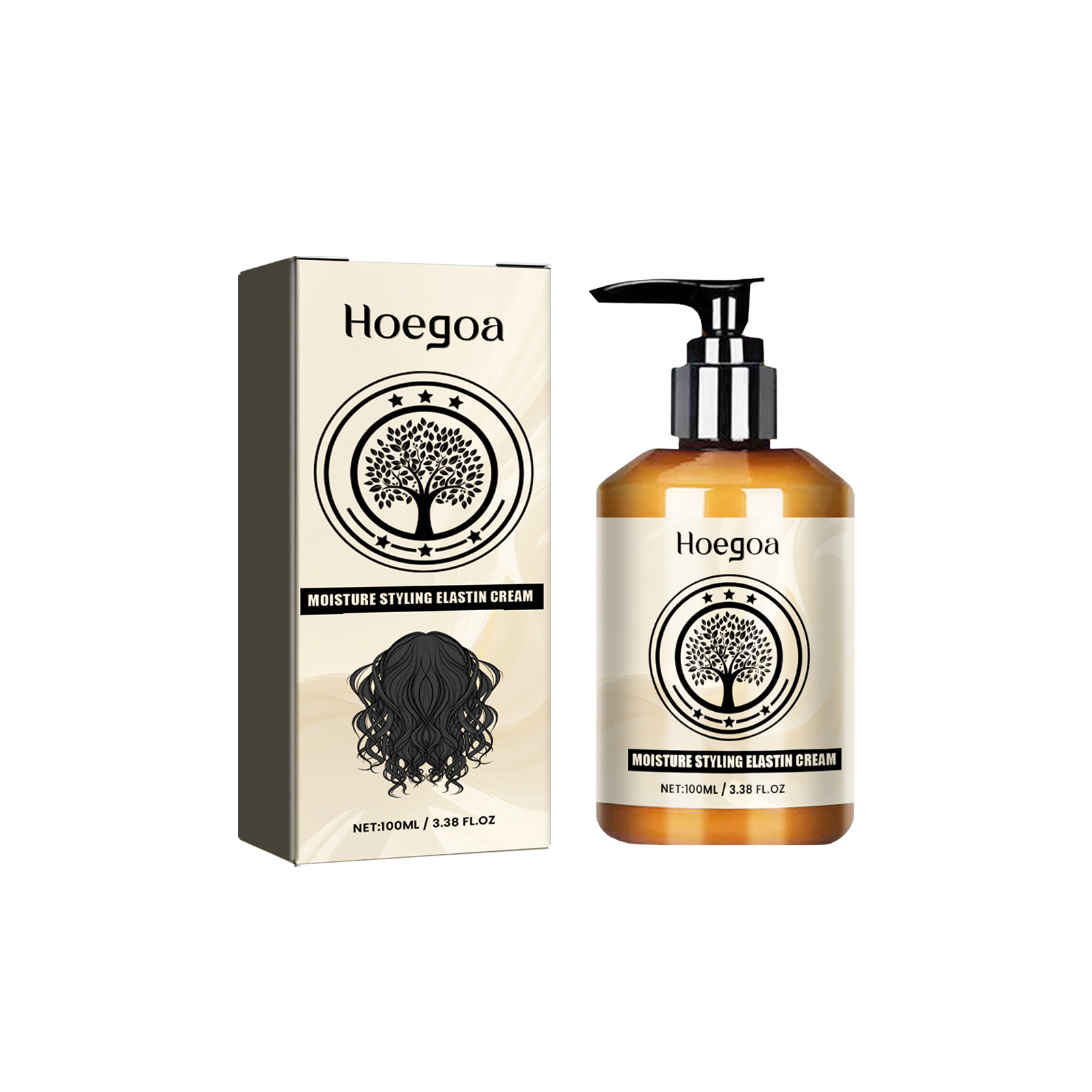 Moroccan Curl Defining Cream Moisturizing Frizz Control For Natural Bouncy Shine Long Lasting Hold And Volumizing Care