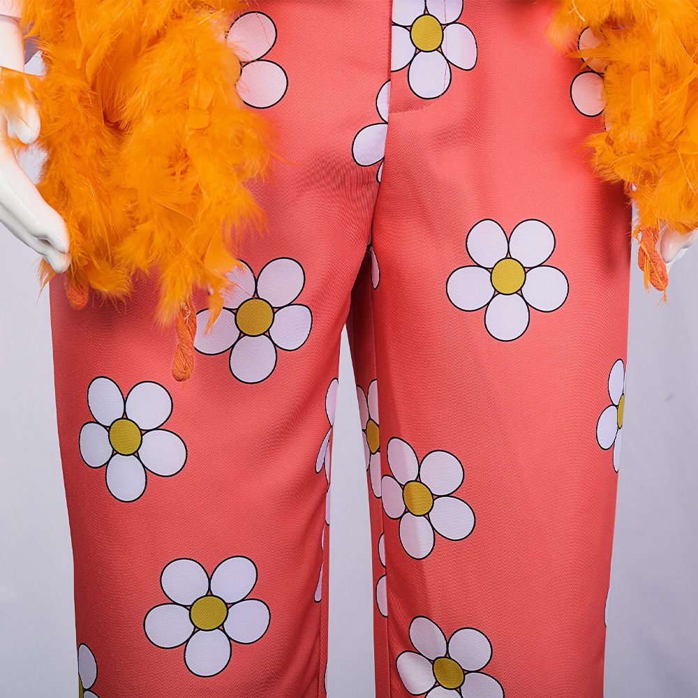 (XXXL) One Piece Brook Cosplay Costume Skull Flower Suit For Anime Convention Party Role Play And Stage Performance
