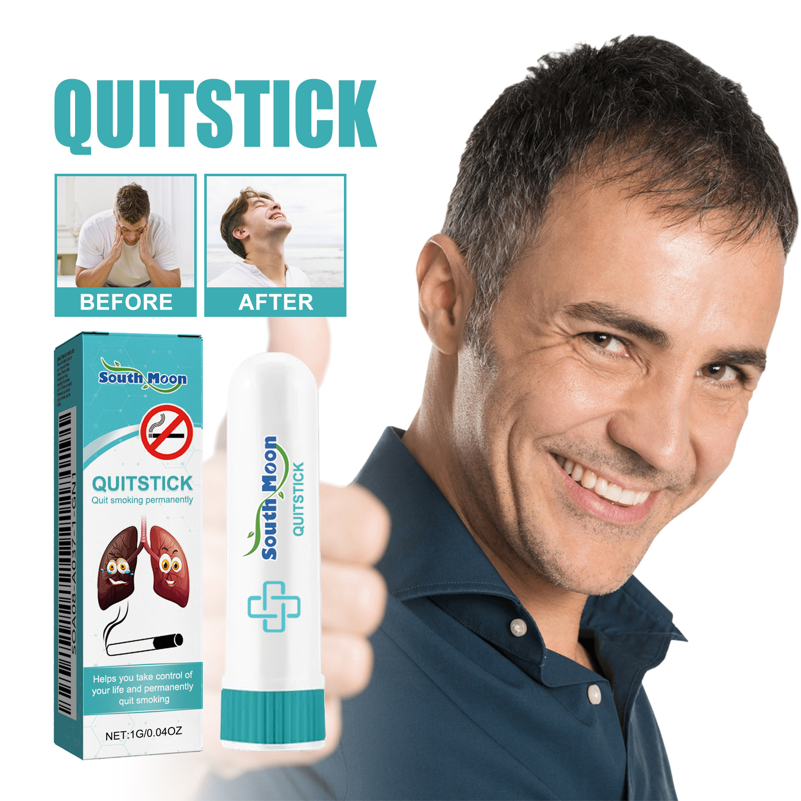 Herbal Nasal Inhaler Stick Black Pepper Lavender Lobelia For Smoking Urge Support Daily Freshness
