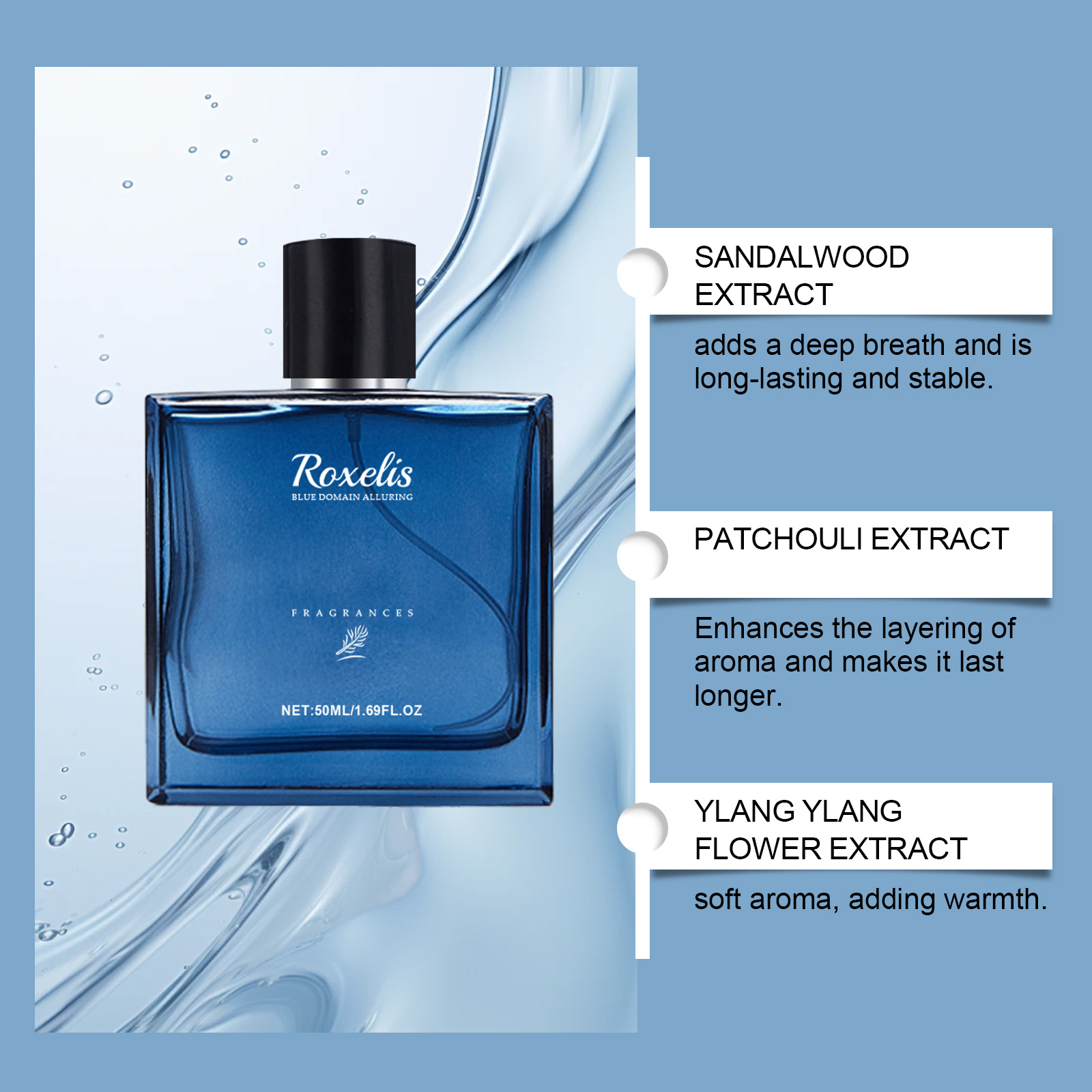 Blue City Cologne Long Lasting Fresh Scent For Men Daily Wear And Dating 50ml