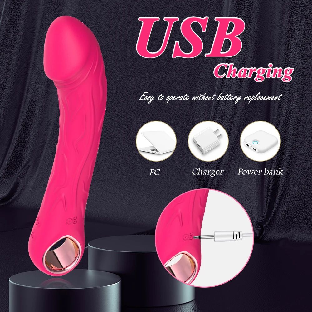 (Rose Red) Adult Sex Toy Realistic Dildo Sex Toys Vibrator for Women Insertable Massager Masturbation Orgasm Tool 10 Vibration Frequencies and 3 Speeds