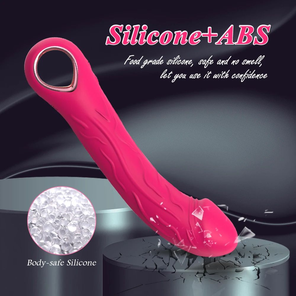 (Rose Red) Adult Sex Toy Realistic Dildo Sex Toys Vibrator for Women Insertable Massager Masturbation Orgasm Tool 10 Vibration Frequencies and 3 Speeds