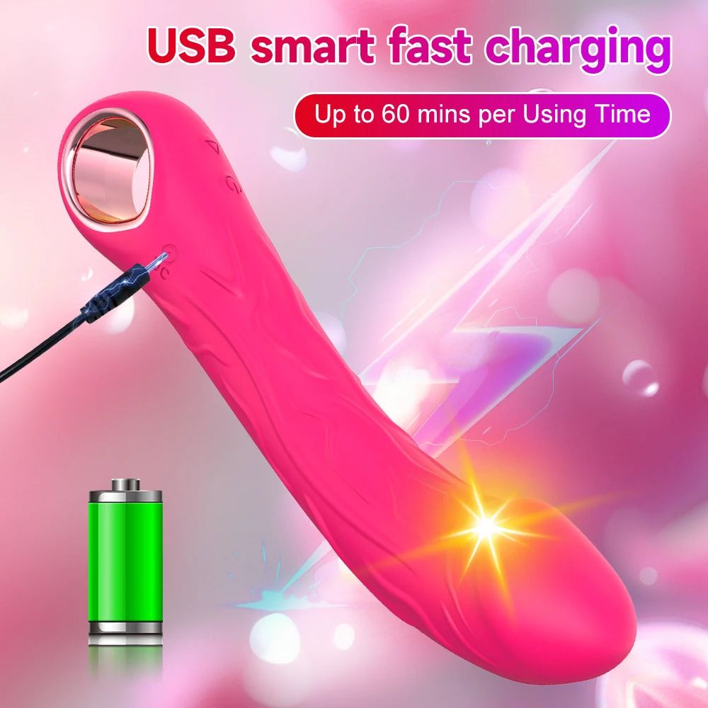 (Rose Red) Adult Sex Toy Realistic Dildo Sex Toys Vibrator for Women Insertable Massager Masturbation Orgasm Tool 10 Vibration Frequencies and 3 Speeds
