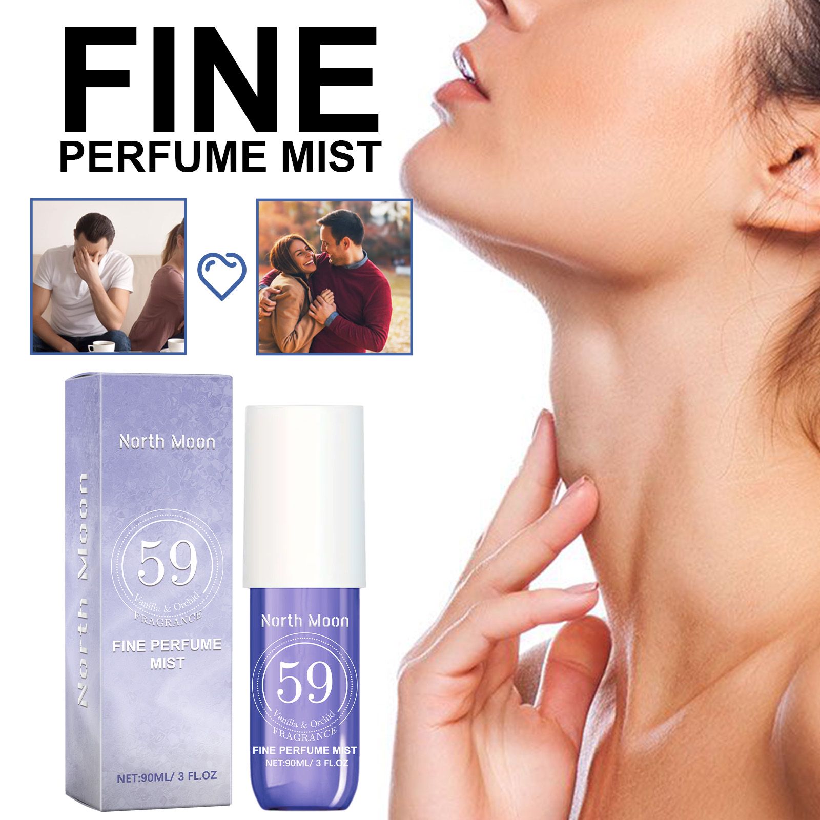 Vanilla Perfume Spray Fresh Orchid Scent Long Lasting For Daily Wear And Dating