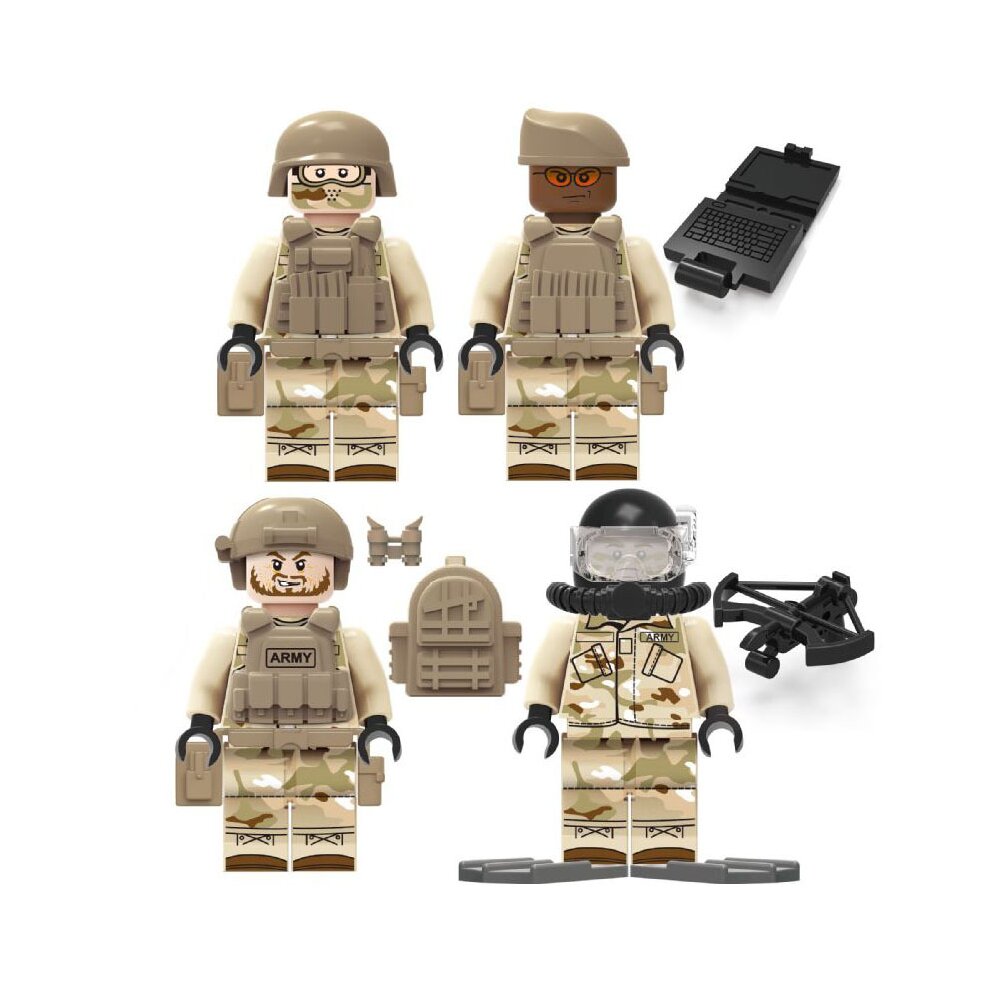 12PCS Navy Seals Weapons Building Block Minifigures Toys Fit Lego