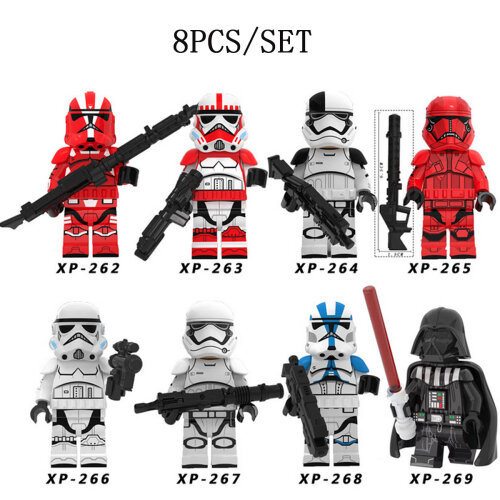 8PCS Star Wars Stormtrooper Minifigures building Blocks toy gift Kids