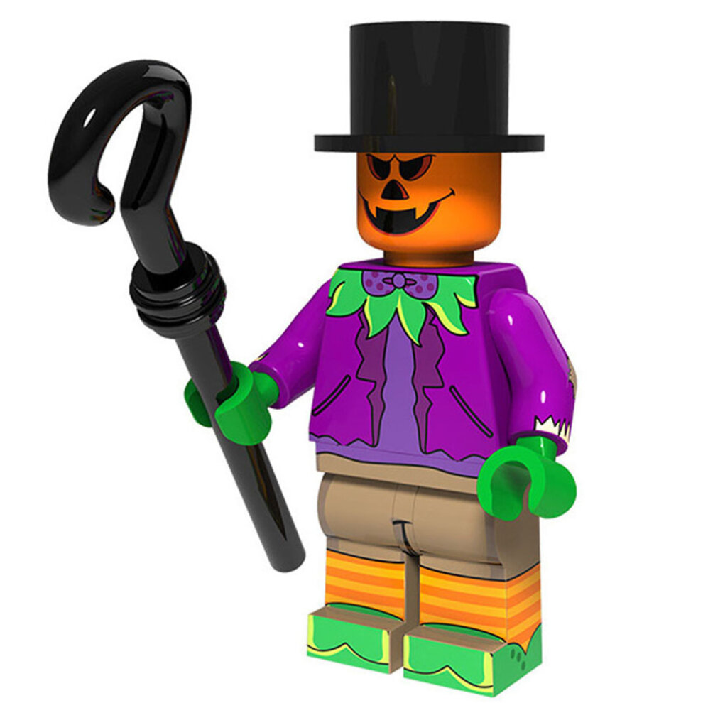 16PCS Halloween Vampire Witch Pumpkin Man Lego Man