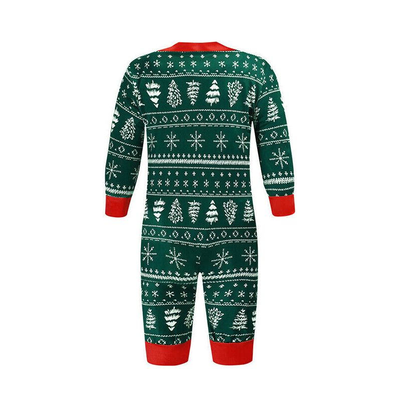 (Baby 3M) 2023 New Christmas Mom Daughter Dad Son Matching Outfit Santa Tree Print Pajamas Set Casual Loose Sleepwear Xmas Family Look Pjs