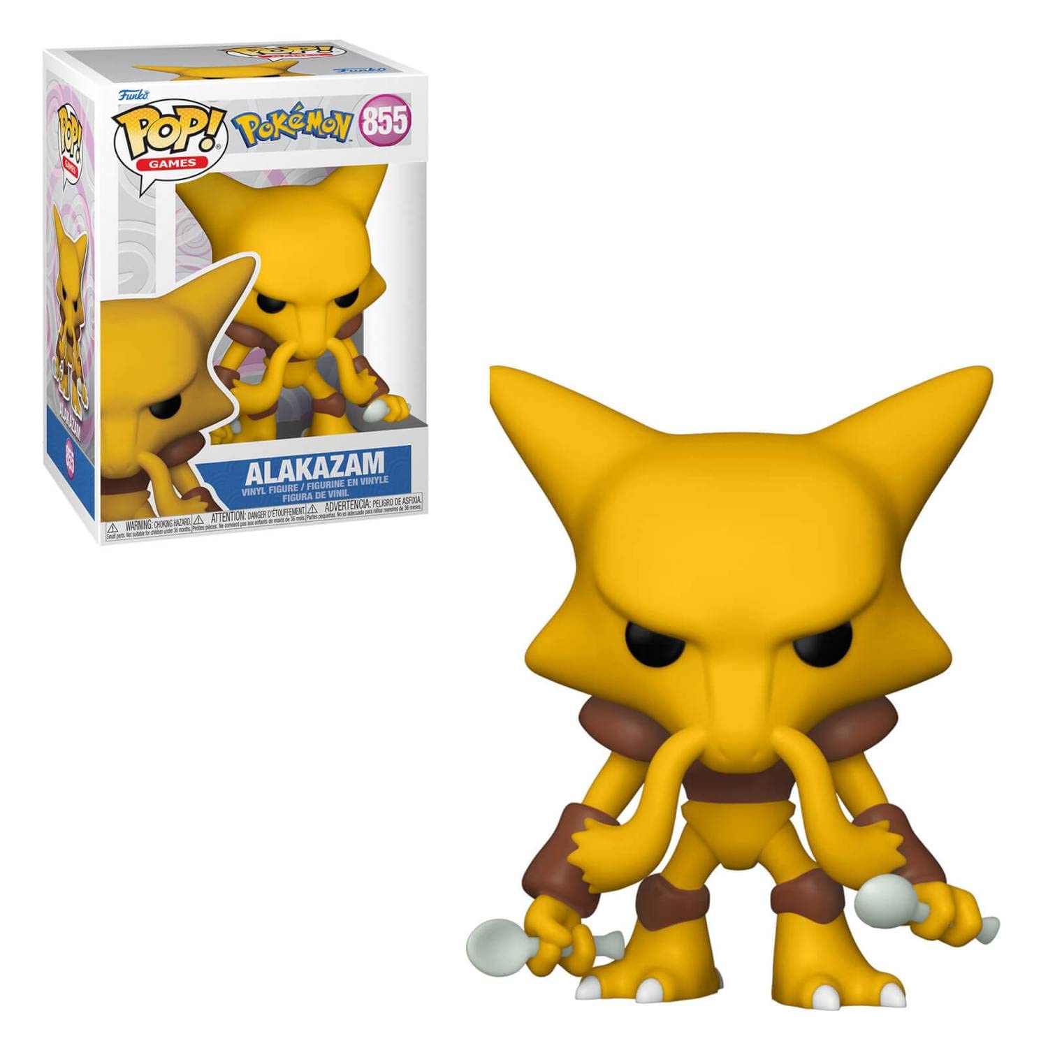 Pokemon Alakazam Funko Pop Vinyl Figure Games Anime Toy Decoration Ornaments Action Figure for Children Christmas Birthday Gifts
