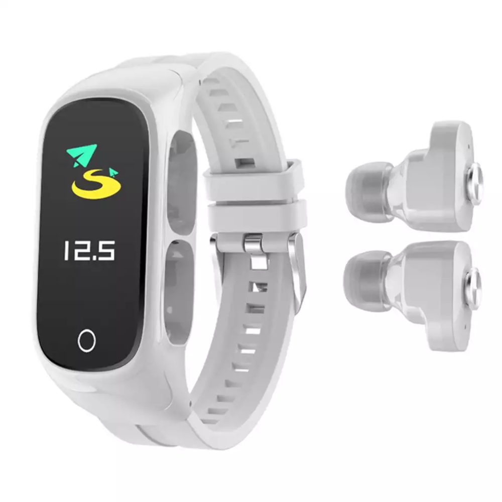 2 in 1 Smart Watch TWS Wireless Bluetooth Earphones Headphones Headset