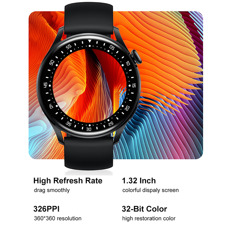 (Black) New Smart Watch Bluetooth Call Blood Pressure Waterproof Sports Smartwatch For Android iOS HUAWEI PK W86