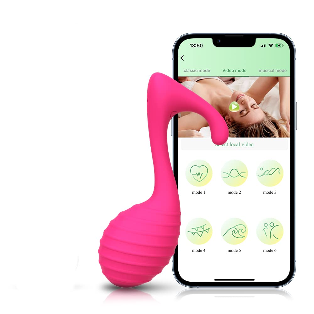 G-Spot Vibrator Long Distance Control Vibrators for Women Wearable Vibrating Egg for Public Wireless Adult Sex Toys for Couples Remote Control by APP Pink