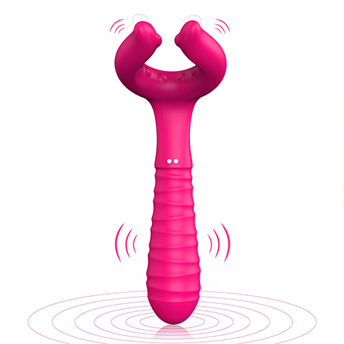 G-Spot Vibrator for Couple Clitoral Vagina Massaging Dildo G Spot Bullet Adult Sex Toys Rechargeable Waterproof Anal Stimulator with 12 Vibration Modes 3 Motors for Female Male Penis Clitoris Stimulation