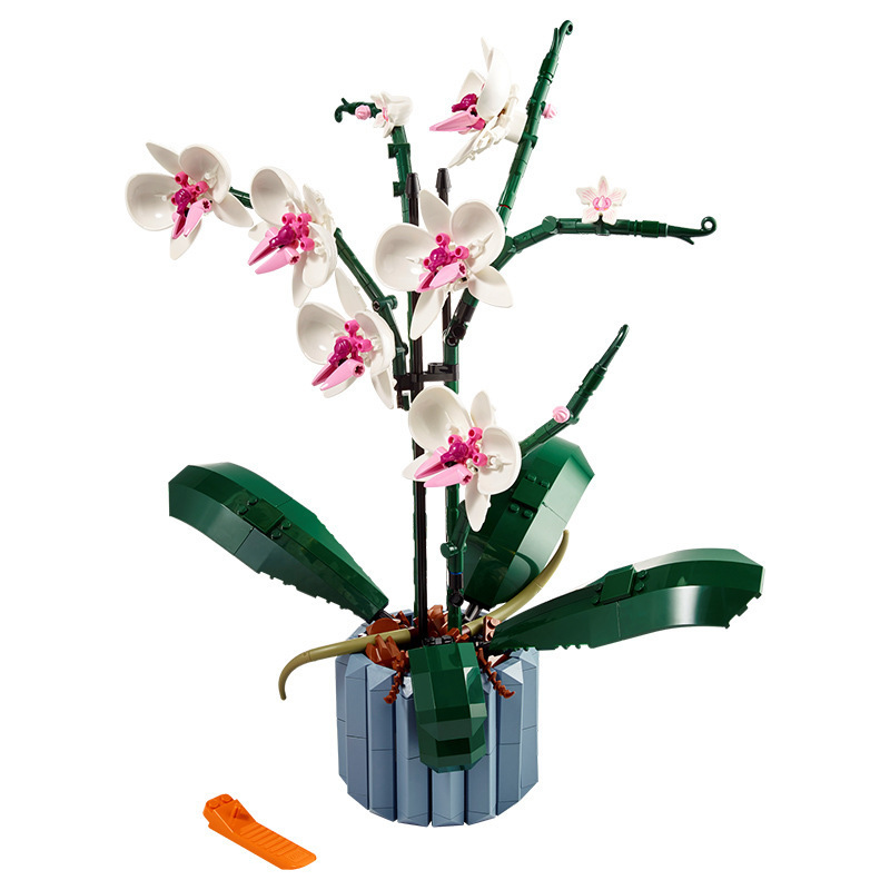 (10311 blocks) Icons Orchid Artificial Plant Building Set with Flowers, Home Décor Accessory for Adults, Botanical Collection, Gifts for Her and Him