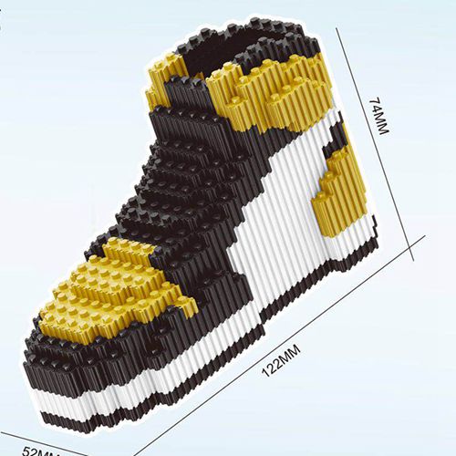 Mini Building Block Basketball Shoes Model AJ Sneakers Build-bricks Set DIY Assembly For Kids Gifts Blocks Toy