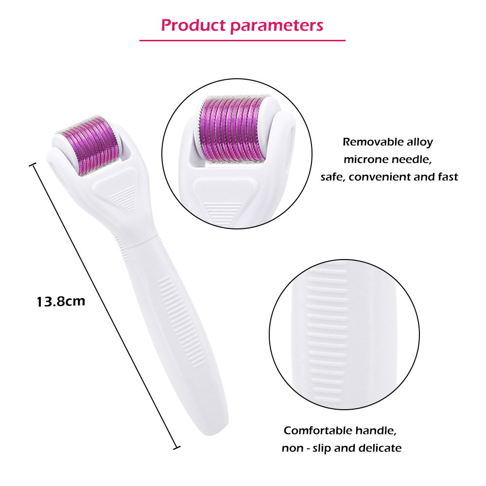 (Grey) Derma Roller DRS 5 in 1 Micro Needle Tool Microneedle Roller Cosmetic Needling Instrument Kit For Home Skincare BodyTreatment Cosmetic Face Beard Hair Growth Home Use