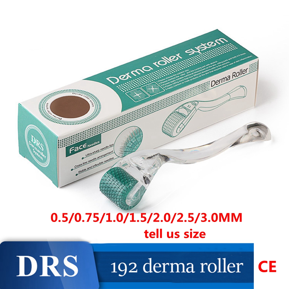 (0.2mm) Derma Roller DRS 192 Face Massage Roller Titanium Microneedling Roller for Stimulate Beard