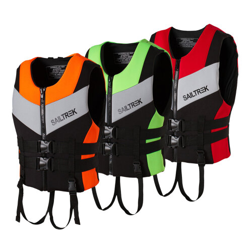 Life Jacket Adult Kids Life Vest Neoprene Floating Buoyancy Aid Lifejacket for Outdoor Paddle Boarding Rafting Snorkelling Fishing Ski Kayak Swimming Sailing Boating Water Sports