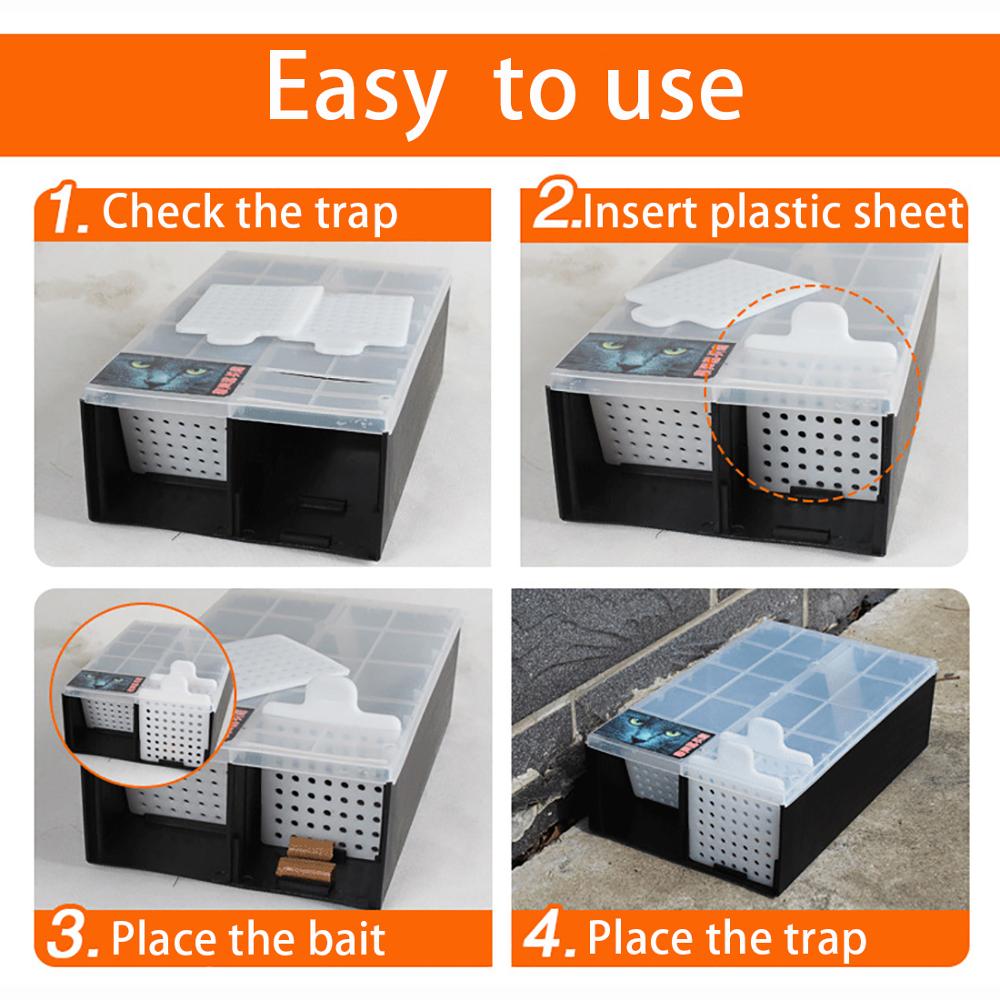 Humane Mouse Trap  29 cm Enlarged Smart Mouse and Rodent Trap- No Kill The Mice - Pets & Children Friendly- Like a Real Mouse Home Continuity Catching Mouse Traps