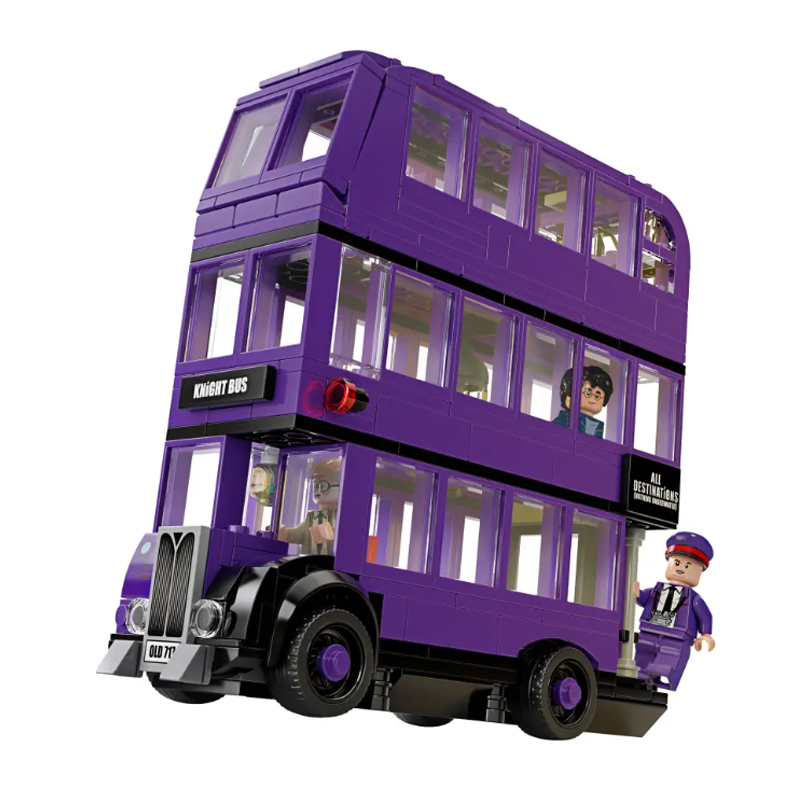 Harry Potter Knight Bus Toy Triple-decker Collectable Set with Minifigures