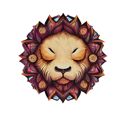 Sleeping Little Lion Jigsaw Puzzles Animal Birthday Gift Idea for Kids Adults